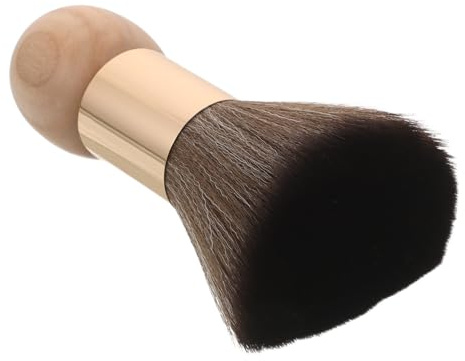 MUSISALY Holzborsten Haarbürste mit Bambusgriff Weiche Gesichtsbürste für Friseursalons Professionelle Reinigungsbürste für Friseure Glättungsbürste für Haarschnitte