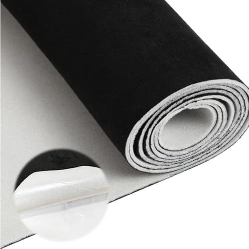 Yuragim Selbstklebend Dachhimmel Stoff, 200x150 cm Meterware Textil Innenraumverkleidung Autostoff Reparatur Autohimmelstoff, Innenverkleidung Bezugsstoff für Auto Caravan Boot Wohnmobil DIY