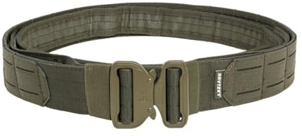 BRYTZKY Tactical Taktischer Gürtel MOLLE Laser Cut | Nylon 1000D, Cobra-Schnalle, 20 MOLLE Slots, Innengürtel mit Klett, Gürtel Herren Airsoft Outdoor EDC
