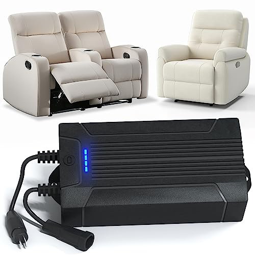 Lavolta Battery Pack for Reclining Furniture - Rechargeable Recliner Battery Pack - 2200mAh Universal 2-Pin Power Supply - Wireless Backup Charger