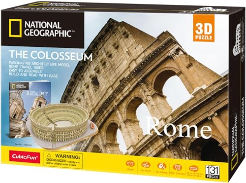 CubicFun Tachan 771DS0976 World Brands National Geographic 3D Puzzle, Braun