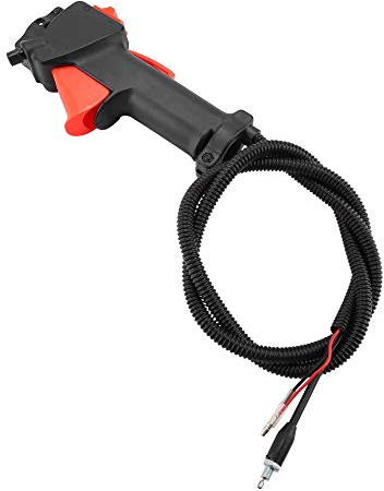 Qiterr Interruptor de la manija de la desbrozadora, Interruptor de la manija de la desbrozadora de la Cuerda del Acelerador del gatillo del Cable del Cortador de Cepillo Accesorios Herramientas 26mm