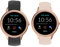 SkyBand Puro Moda Silicone Classica Cinturino Compatibile per Smartwatch Fossil Smartwatch GEN 5E 42mm (Nero + Rosa)