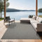 the carpet Mistra - robuster Teppich, modern, langlebig und pflegeleicht, In- und Outdoor, Wohnzimmer, ideal für Küche, Flur und Wintergarten, flachgewebt, Grau, 240 x 340 cm