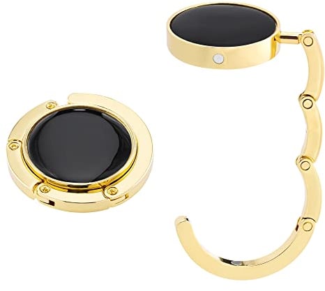 kwmobile Purse Hanger for Table (Set of 2) - Purse Hook for Table - Folding Handbag Hanger - Portable Bag Holder