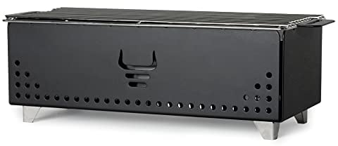 YAK Grills Hibachi Holzkohlegrill – einfach zu bedienender Holzkohlegrill – für den Außenbereich geeignet – ideal für Reisen, Camping, Terrasse, Balkon – aus Edelstahl – funktioniert bis zu 750ºF – 5