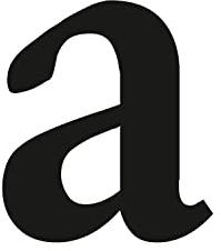 Buchstaben-Aufkleber a in schwarz I Serifen I Höhe 10 cm I selbstklebende Haus-Nummer Ergänzung, Buchstabe zum Aufkleben für Außen, Briefkasten, Tür I wetterfest I kfz471a