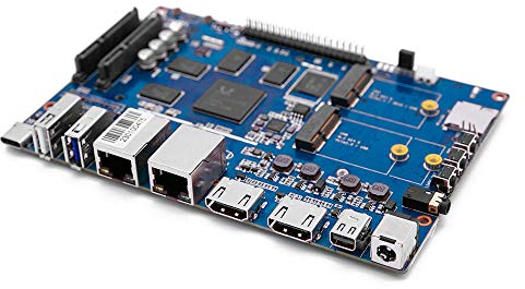 Banana PI BPI-W2 Single Board Computer Router Board mit Realtek RTD1296 Chip, 2G DDR4 RAM 8G eMMC Gigabit Ethernet for NAS Smart Gateway, Support Linux OpenWRT, GPIO Compatible with Raspberry Pi 3