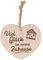 Spruchreif | Deko Herz mit Gravur | Holzherz mit Gravur | Herz mit Spruch | Shabby Chic Deko | Türdekoration | Türdeko Haustüre | Geschenk zum Einzug | Einzugsgeschenk | Viel Glück im neuen Zuhause
