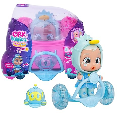 Cry Babies Magic Tears Stars Star Sydney – Sammlerstück-Babyball zum Sammeln, Verkleidet in einem schillernden Silikon-Outfit, Geschenk, Spielzeug für Mädchen und Jungen ab 3 Jahren