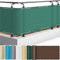 Balkonverkleidung 100 x 250 cm Wind- und UV-Schutz, Privatsphäre Windschutz Matte mit Ösen und Kordel für Gartenzaun Balkonzaun, Dunkelgrün