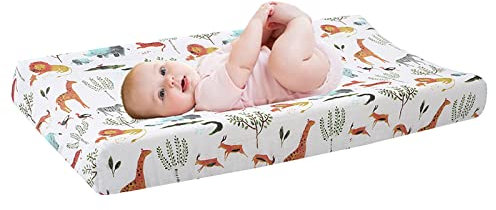 Yolispa Funda para cambiador de pañales de bebé, suave, transpirable, de algodón