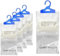NTEK Wardrobe Dehumidifier Hanging, Ideal to Stop Damp & Condensation Hanger, Disposable Hanger Dehumidifier & Condensation Remover & Damp Moisture Absorber Home, Bedroom (PACK OF 3, 180 GRAMS)