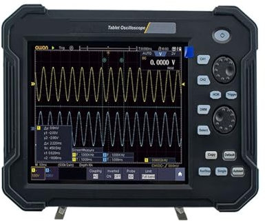 Osciloscopio digital, 70Mhz 100Mhz Canales duales 1Gs Osciloscopio de almacenamiento digital 2CH 8/14bit Osciloscopio Portátil y fácil de usar(100mhz with wifi)