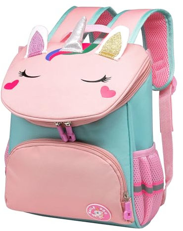 LJCZKA Niedliche Rucksack für Mädchen mit Brustgurt, Schulrucksack für Mädchen, Kinderrucksack Wasserfest, Vorschule