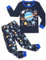 Gumyoss Pyjamas pour garçons Pyjamas pour Enfants Garçon Espace Manches Longues Coton Hiver Noël Vêtements de Nuit 4 Ans