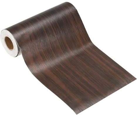 PATIKIL Self Adhesive Wood Grain Repair Tape 33'x 6, Multi-Use Realistic Wood Grain Repair Patch for Furniture Floor Door Table Chair Windows Handicraft DIY, Black Walnut