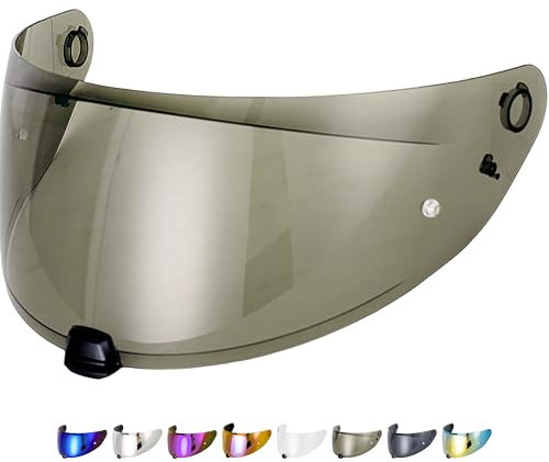 Everalo Kompatibel mit Hjc i70 Visier - i10 - Hj31 - Helmvisier Hj 31 Pinlock Ready - Anti-Kratzer und Anti-Beschlag (Schwarz 30%)