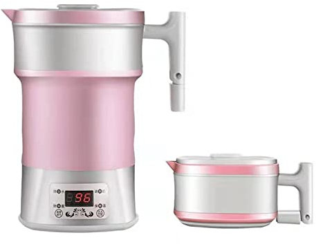 Bouilloire électrique Pliable, Chaudière à Eau Chaude à Contrôle Thermostatique Portable en Silicone 800 W pour l'eau Bouillante (Taille Uniforme)