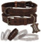 ALTEZAR Lederhalsband Hund - Natur Leder Dunkelbraun - Hochwertig verarbeitetes Hundehalsband - Handgemacht in Mexiko - Halsband Hund Größe M für mittel-große Hunde