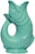 The Original Gluggle Jug - Sea Green Glug Jug in L, 22cm 0.6L - Gug Glug Fish Shaped Jug - Decorative Glugging Water, Cocktail, Wine & Gin Pitcher, Decanter or Vase - Hand Made in Britain