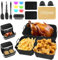 Air Fryer pour Ninja Foodi Flex AF500EU, Moule Silicone Airfryer, Accessoires Air Fryer Avec Moule Silicone 10,4L 5,2L, Papier Cuisson, Moule à Pain, Moule Muffin, Moule à Gaufres en Silicone ETC.