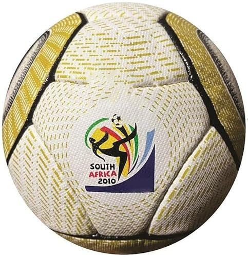 2010 World Cup South Africa Match Football – Official Size 5, Hand-Stitched Golden Ball, Limited Edition Collectible, for Football Lovers