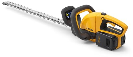 STIGA HT 300e Tagliasiepi a Batteria, 73 cm, 20 V – Denti 30 mm, Impugnatura Rotante 180° – Siepi e Cespugli (2 Batt. 20 V Non Incl.)