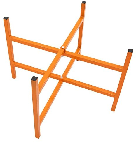 Mortar Spot Board Stand x 10 Heavy Duty 20 500mm High Powder Coated Steel Box Section Frame Locking Mechanism Adjustable Foldable Design Easy Storage Bricklayers Plastering Holder Fixing Kit Included