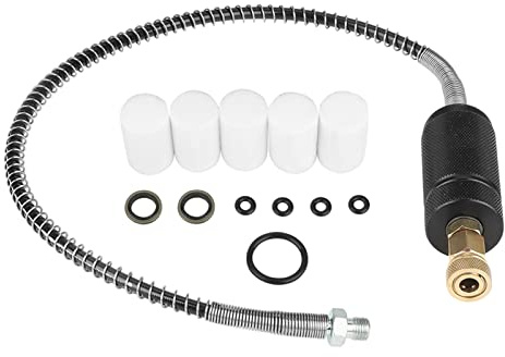 Druckregler Kompressor, Hochdruckschlauch 64,5cm, Öl - Wasser - Filter Set - Langzeitfilterelemente, Druckminderer, Ersatz für 30MPa 3500psi Systeme