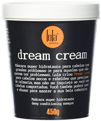 Lola Cosmetics - Masque Super Hydratant Dream Cream - Huiles d'Argan et Tournesol - Beurre de Cupuaçu et Avocat - Renforce les Cheveux - 450 gr