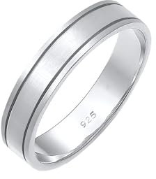 Elli Premium Damen-Dezenter Ehering 925 Sterling Silber