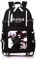 WANHONGYUE Tokyo Ghoul Anime Backpack Student Schultasche Laptop Rucksäcke Freizeittasche Daypack Schwarz-2