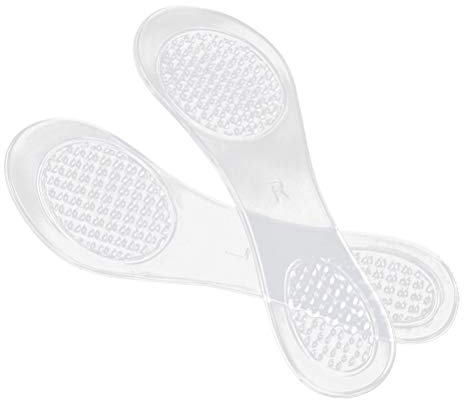 BESTOYARD 1 Para Damen Transparent Gel Einlegesohlen Rutschfest Fersenschutz Fußbogenstütze Atmungsaktiv Selbstklebende für High Heel