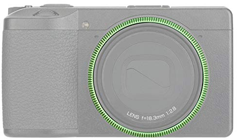 Metal Accent Ring Cap for Ricoh GR III GRIII GR3 Digital Camera, Replace Original Ricoh GN-1 Ring Cap, Lens Cover Protector for Camera Lens Decoration - Green