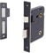 Matte Black Bathroom Lock 76mm / 57mm Mortice Lock Backset