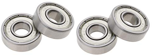 F Fityle 4pcs Nabenlager für 47cc small ATV Pocket Bike, Außendurchmesser 26 mm, Innendurchmesser 10 mm