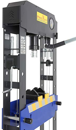 Pro-Lift-Montagetechnik 20t Werkstattpresse mit Handpumpe Shop Press Hydraulikpresse + Druckstücke 02460
