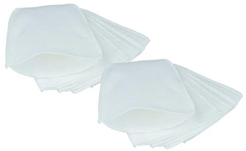 vhbw 10x Feinfilter Ersatz für Makita 443060-3 für Staubsauger | Vliesfilter Weiß