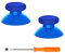 eXtremeRate Joysticks Transparentes para Xbox Series S X Control Palancas Analogicos Joystick Reemplazable para Xbox One Repuesto para Pulgar Thumbsticks para Xbox One S/X/Estandard/Elite Mando(Azul)