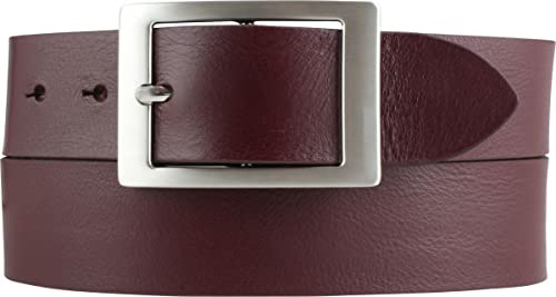 BELTINGER Jeansgürtel aus Vollrindleder 4 cm | Jeans-Gürtel für Damen Herren 40mm | Leder-Gürtel mit Doppel-Schließe
