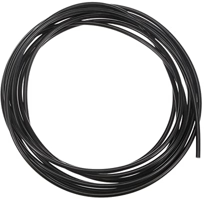 sourcing map Polyuréthane Courroies Rondes 3mm Diamètre 9,84 Pieds(3 Mètres) Longueur Lisse Surface PU Uréthane Ceinture pour Transmission, Noir