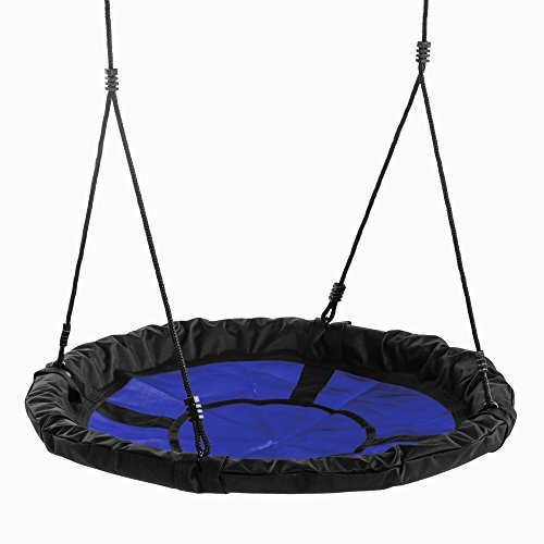 WICKEY Doppelte Schaukelfreude mit der Nestschaukel Swibee - Wasserdicht, verstellbare Seillänge, für 2 Kinder - Kinderschaukel - Spaß und Sicherheit im Freien