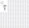 250 pcs Screw Cover Caps,Plastic Hinged Screw Covers, 0.34 Inch Plastic Caps for Screws,Universal Size 4-6mm,Suitable in Homes, Schools, Courtyards, Shops, Offices and Other Places（White）