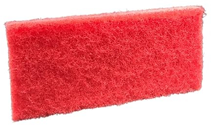 MARBEC TAMPONE ROSSO Spugna leggermente abrasiva. Si utilizza ad umido per effettuare lavaggi manuali deceranti e disincrostanti.