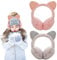 Forreen Ohrenwärmer Mädchen, 2 Stück Ohrenschützer Winter Warme Süße Katzenohren Design Gemütlich Verstellbar Ear Cover Weichem Plüsch Ohrwärmer für Kaltes Wetter im Freien