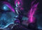 Displate Offiziell League of Legends MetallPoster Magnetische Befestigung Inklusive Lizenziert Bilder Hochwertiges Poster League of Legends Splash Art - Evelynn Horizontal 45 cm x 32 cm