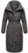 Navahoo Damen Wintermantel Warmer Steppmantel extralang mit Gürtel Mirenaa Anthracite Gr. XXL