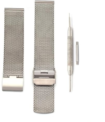 THEAGE Titan-Mesh-Uhrenarmband für Herren und Damen, Mesh-Uhrenarmbänder