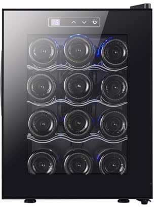 4 Layer Electric Red Wine Cabinet 12 Bottle Constant Temperature 11-18 Centigrade Household Ice Bar Mini Wine Refrigerator,A